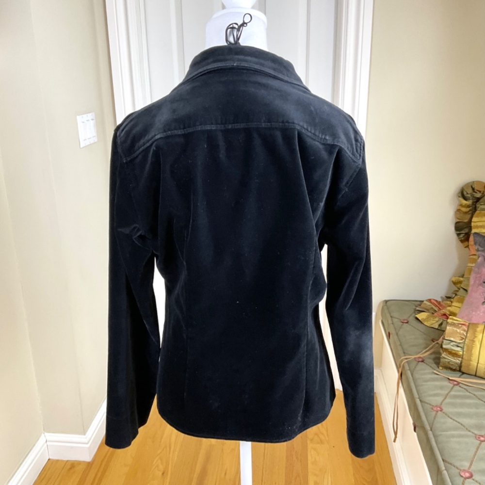 Vertigo Paris Jacket Black Velvet 90s 00s (L) - Picture 3 of 7